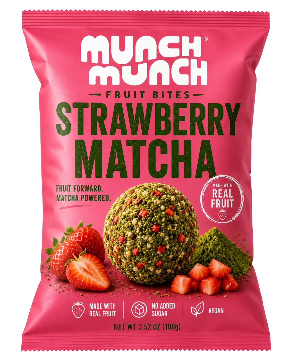 Strawberry Matcha pouch