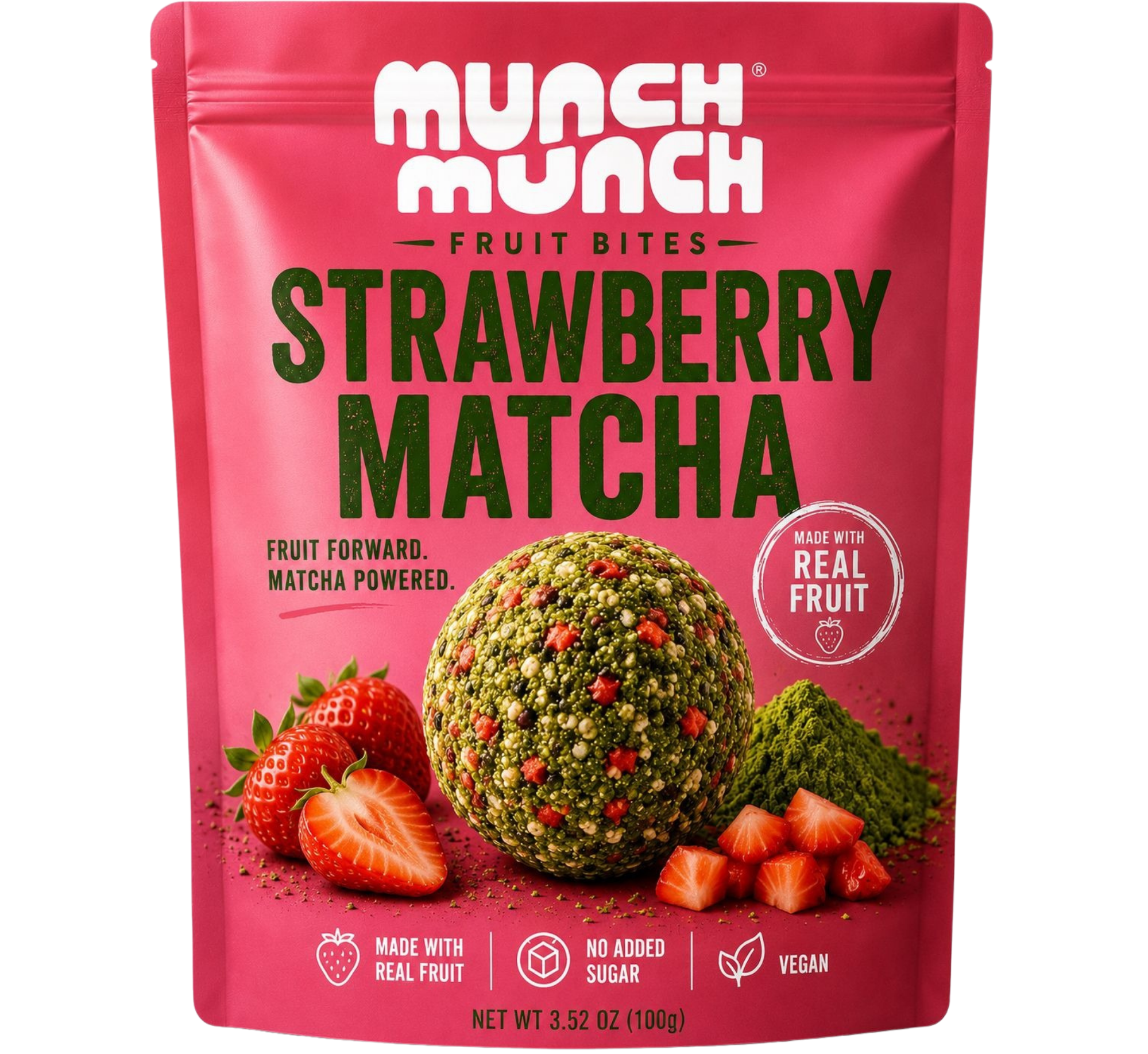 Strawberry Matcha Bites